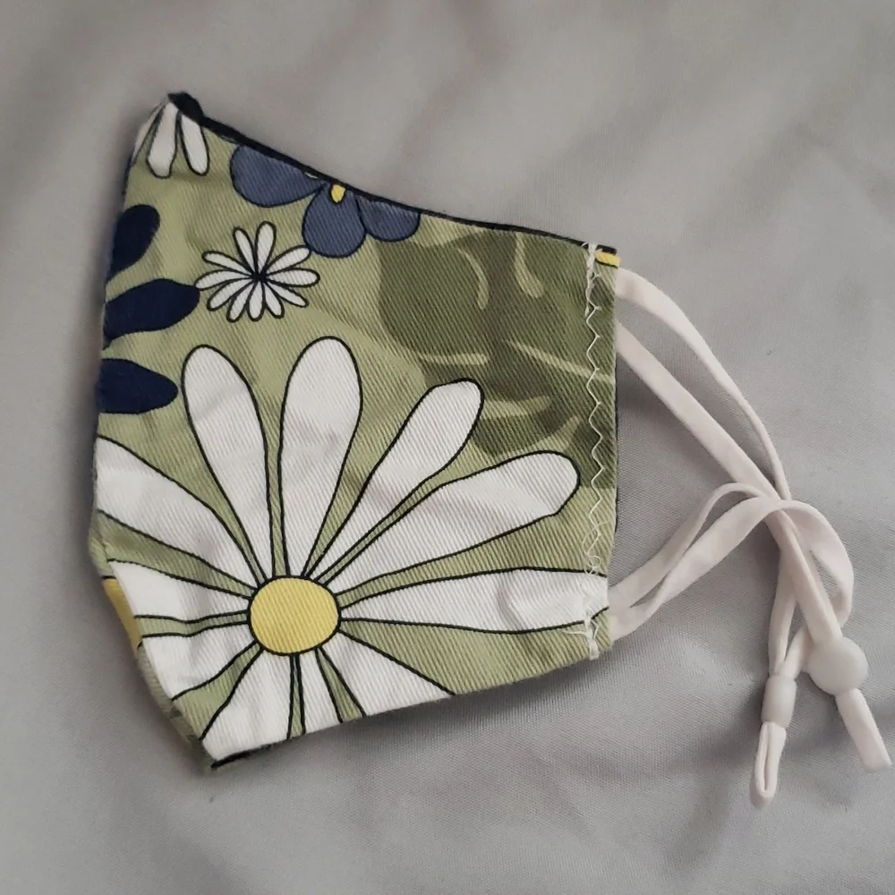 Flower Power Handmade/Hand Crafted Face Mask
